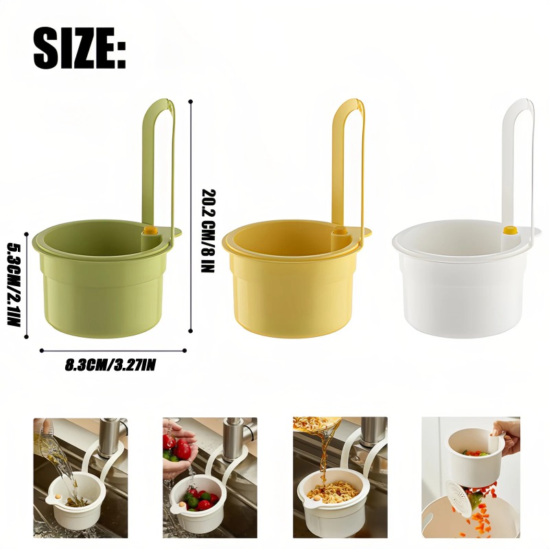 Commercial Kitchen Bin - Yeni Mutfak Lavabosu Süzgeç Sepeti, Musluk